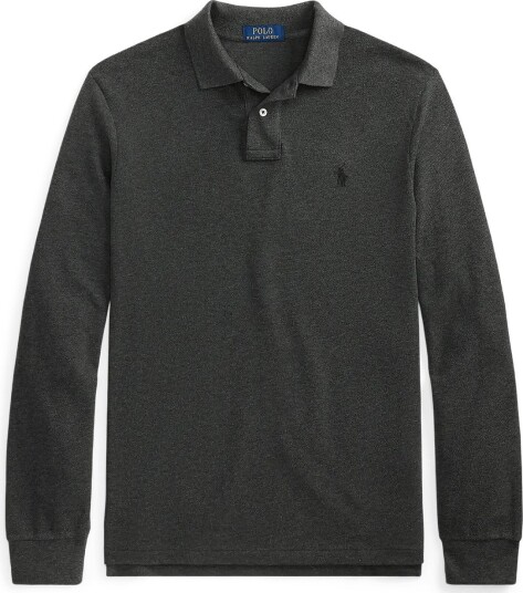Polo Ralph Lauren Custom Slim Fit Mesh Polo Shirt   WINDSOR HEATHER/C   S