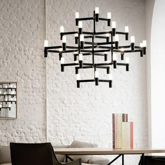 Crown Major hengelampe 30 flammig hvit   Nemo Nemo Lighting   Stue   Moderne   Metall   Med flere lyskilder