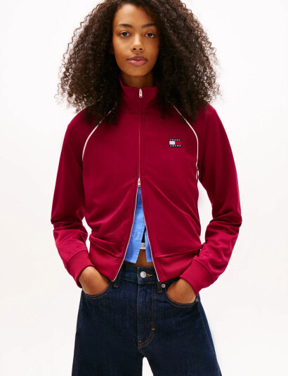 Tommy Jeans Tjw Badge Track Jacket Ext   Red   XL