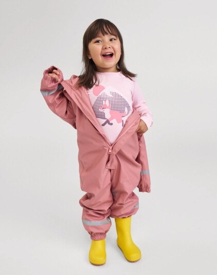 Reima Rain Overall Rapakko Pink 110 Reima Rain Overall Rapakko Pink 110