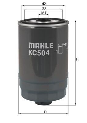 Drivstoffilter MAHLE ORIGINAL KC 504 Drivstoffilter MAHLE ORIGINAL KC 504