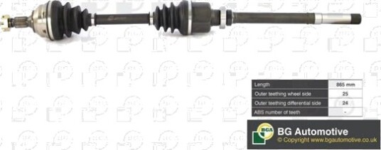 Drivaksel BGA DS1410R