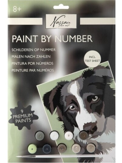 Nassau Paint by number malesett Hund