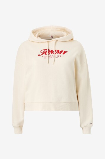 Tommy Hilfiger Curve   Hettegenser Crv Fun Graphic Mdrn   Beige
