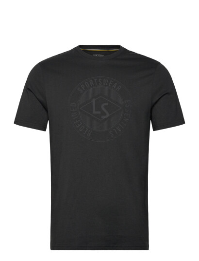Lyle & Scott Sport Redefined Sportswear Graphic T Shirt   Black   S