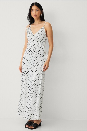 Vila Maxikjole viHelle V neck Strap Ankle Dress Hvit