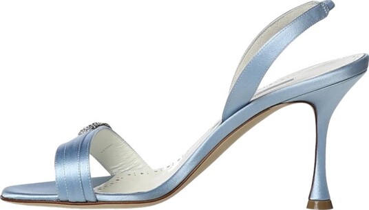 Manolo Blahnik Dame Sko Blå 38 1/2 EU, Manolo Blahnik Dame Sko Blå 38 1/2 EU,