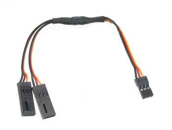 Hitec 57351 Y-Extension Wire For Micro Receiver 5th Channel
