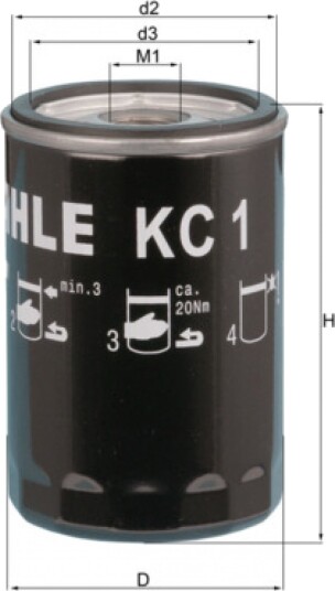 Drivstoffilter KNECHT KC 1 Drivstoffilter KNECHT KC 1