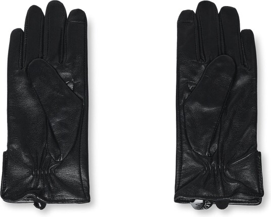 Lauren Ralph Lauren Sheepskin Lthr But Glv Glv BLACK L Lauren Ralph Lauren Sheepskin Lthr But Glv Glv BLACK L