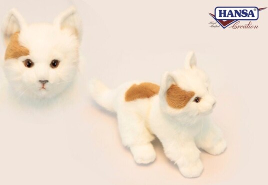 Hansa Creation Hvit Katt Bamse 23 cm Hansa Creation Hvit Katt Bamse 23 cm