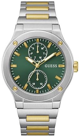 Guess Herreklokke GW0795G1 Jet Grønn/Gulltonet stål Ø45 mm