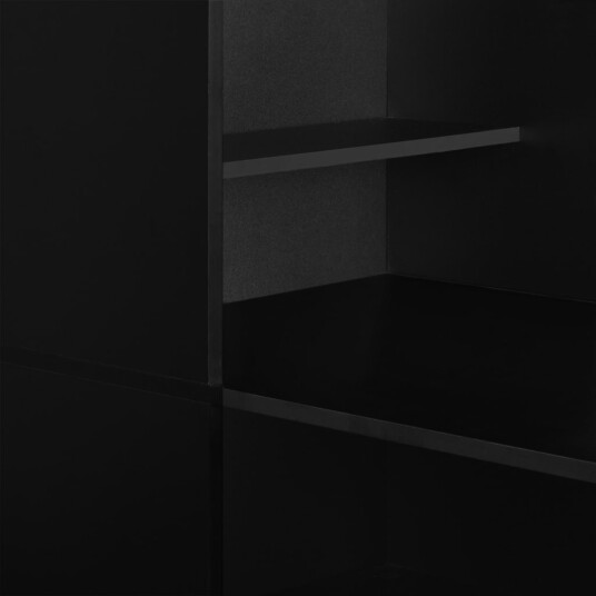 vidaXL Barbord med skap 115x59x200 cm svart vidaXL Barbord med skap 115x59x200 cm svart