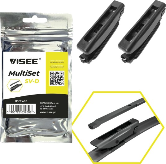 Adapter, viskeblad VISEE MSET ADD