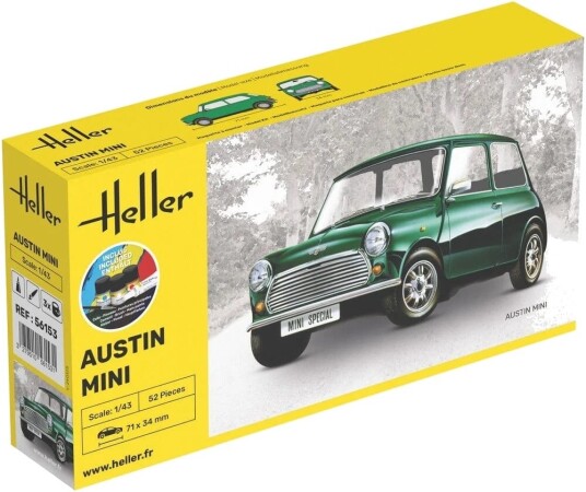 Heller Startsett 1/43 Austin Mini