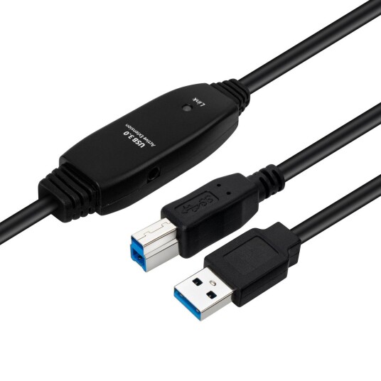 MicroConnect Active USB3.0 A-B 7m M-M,
