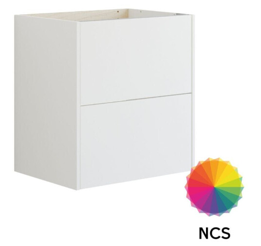 Dansani Inzo Classic Glatt Servantskap 2 Skuff B60 120xh64xd44cm NCS Farge / 60cm