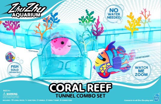 Zhu Zhu Pets Zhu Zhu Fish kombinasjonssett med korallrevtunnel Z1012