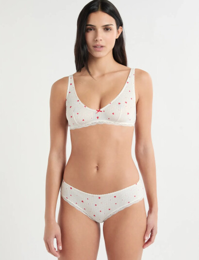Etam Vanity Gourmande - Wireless Bralette - White - XS