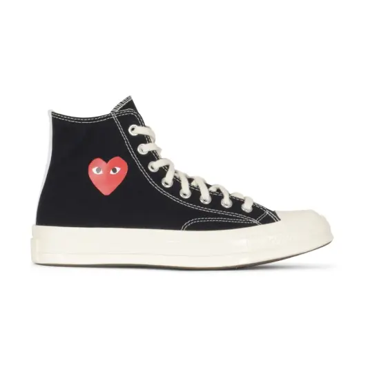 Comme des Garçons Play Herre Sko Svart 46 EU, Comme des Garçons Play Herre Sko Svart 46 EU,