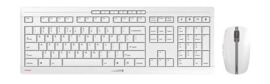 Cherry STREAM DESKTOP RECHARGE Trådløst Tastatur og Mussett Nordisk Grå Cherry STREAM DESKTOP RECHARGE Trådløst Tastatur og Mussett Nordisk Grå