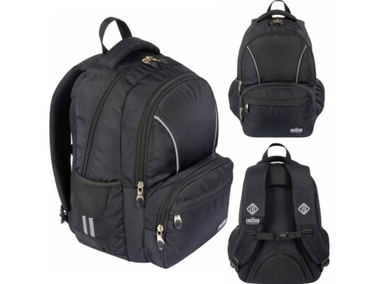 St.Right 2-Roms Skoleryggsekk St.Right Bp-76 Black Vintage