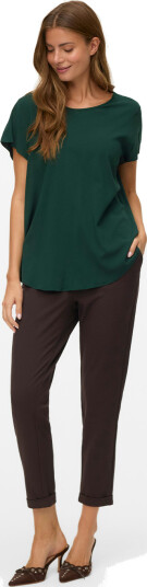 Vero Moda Maya Mid Waist Loose Solid Pant Brun XS/32 Vero Moda Maya Mid Waist Loose Solid Pant Brun XS/32