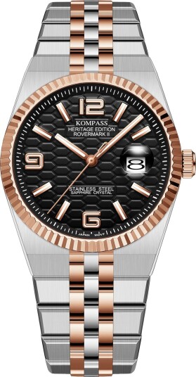 Kompass Rovermark II Silver Rose Gold Black