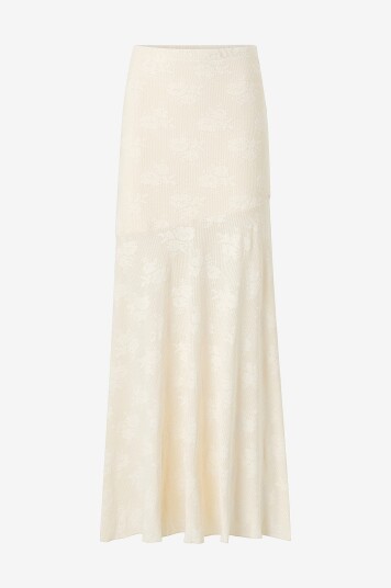 Gina Tricot   Maxi skjørt Jacquard   Natur