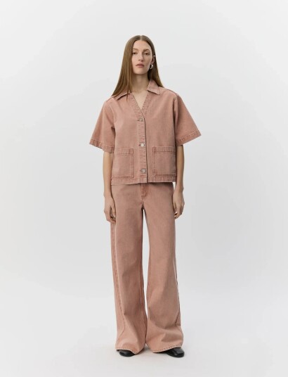 Sofie Schnoor Ozzisw Wide Leg Jeans Pink 34 Sofie Schnoor Ozzisw Wide Leg Jeans Pink 34