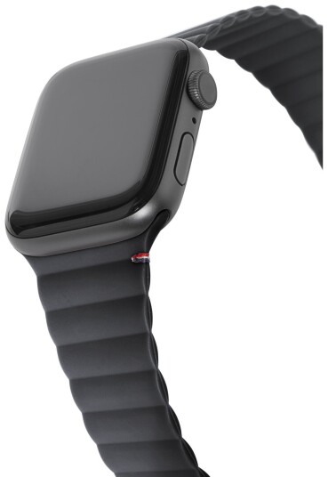 Decoded Magnetisk Silikone Rem til Apple Watch (38/40/41mm) Charcoal