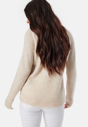 SELECTED FEMME Lulu LS Knit O-Neck Beige XL SELECTED FEMME Lulu LS Knit O-Neck Beige XL