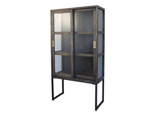 Antique Vitrineskap Med Skyvedører Fra Chic Antique 40338-00