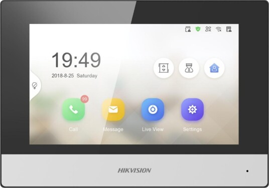 Hikvision DS-KH6320-WTE1 Videointerntelefonssystem med 7" LCD