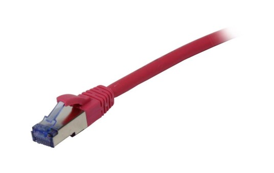 Synergy RJ45 Nettverkskabel Cat6a S/FTP 0,5m Rosa