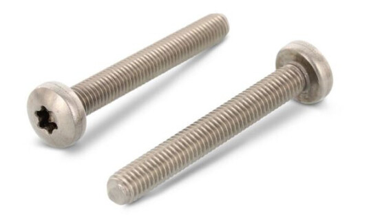Schäfer & Peters 145834480 Maskinskrue M4 MRT A4 ISO 14583 500-pakk M4 x 80 mm Innfesting