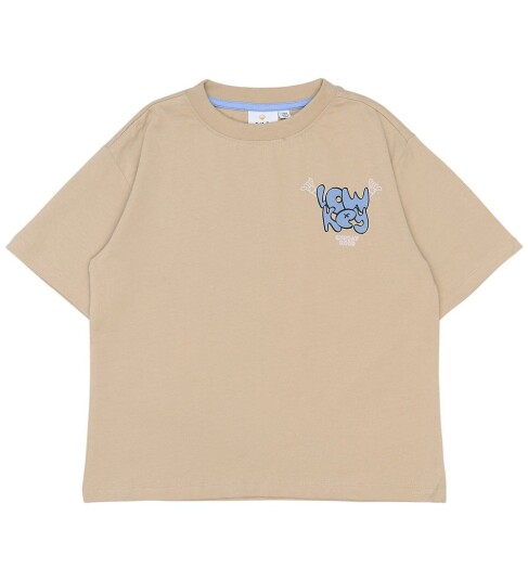 The New Tnscott Os S_S Tee Beige 122/128 The New Tnscott Os S_S Tee Beige 122/128