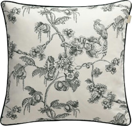 Sateen Tree Print Cushion 50x50 cm Green