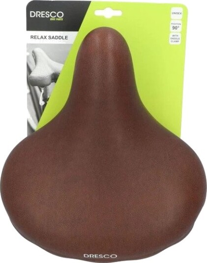 Dresco Urban Sykkelsete XL - Brun