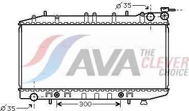 Radiator, motorkjøling AVA COOLING SYSTEMS DN2203