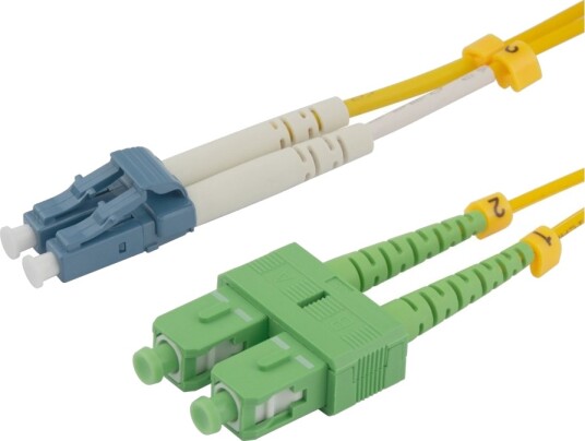 Deltaco KoblingskabeLc/Upc Hann Til Sc/Apc Hann 5 M 5 M Fiberoptisk Dupleks G.657.A2/Os2 Halogenfri Toretnings Gul Deltaco KoblingskabeLc/Upc Hann Til Sc/Apc Hann 5 M 5 M Fiberoptisk Dupleks G.657.A2/Os2 Halogenfri Toretnings Gul