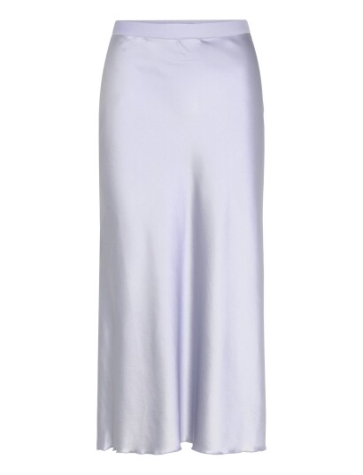 Ahlvar Gallery Hana Satin Skirt Blue S