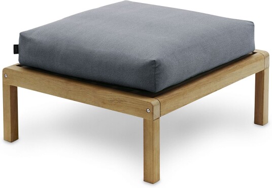 Fritz Hansen Virkelyst Pouf Teak Fossflakes Padding Outdoor Textile / Ash Utendørs Krakker Og Puffer Says Who Grå Fritz Hansen Virkelyst Pouf Teak Fossflakes Padding Outdoor Textile / Ash Utendørs Krakker Og Puffer Says Who Grå