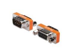 Digitus Null Modem Adapter DB-9 M/F med Metalkåpe og Tommelskruer
