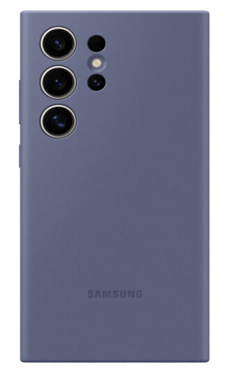 Samsung Galaxy S24 Ultra Silikondeksel - Fiolett Originalt Bakdeksel
