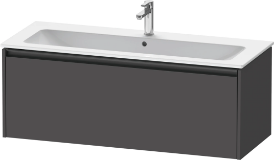 Duravit Ketho.2 Servantskap 1 Skuff 1210x480 mm Grafitt Matt