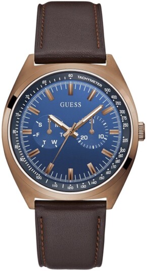 Guess Herreklokke GW0212G2 Blå/Lær Ø42 mm Guess Herreklokke GW0212G2 Blå/Lær Ø42 mm