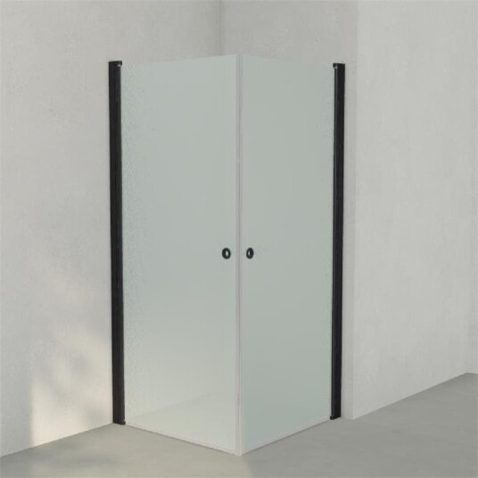 INR Iconic Nordic Rooms Dusjhjørne Linc Angel Original, Frostet/stripe Glass Svart Matt / 90x90cm Frostet INR Iconic Nordic Rooms Dusjhjørne Linc Angel Original, Frostet/stripe Glass Svart Matt / 90x90cm Frostet