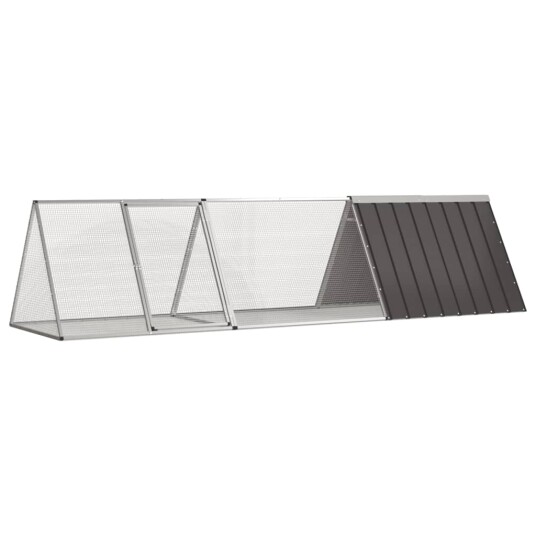 Kaninbur Antrasitt 302.5X80.5X71 cm Galvanisert Stål