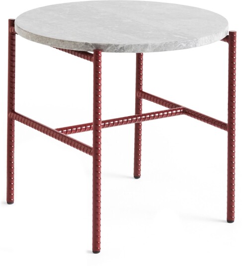 Hay - Rebar Side Table Barn Red Steel Frame Ø45 X H40,5 Sidebord Sylvain Willenz Rød Metall